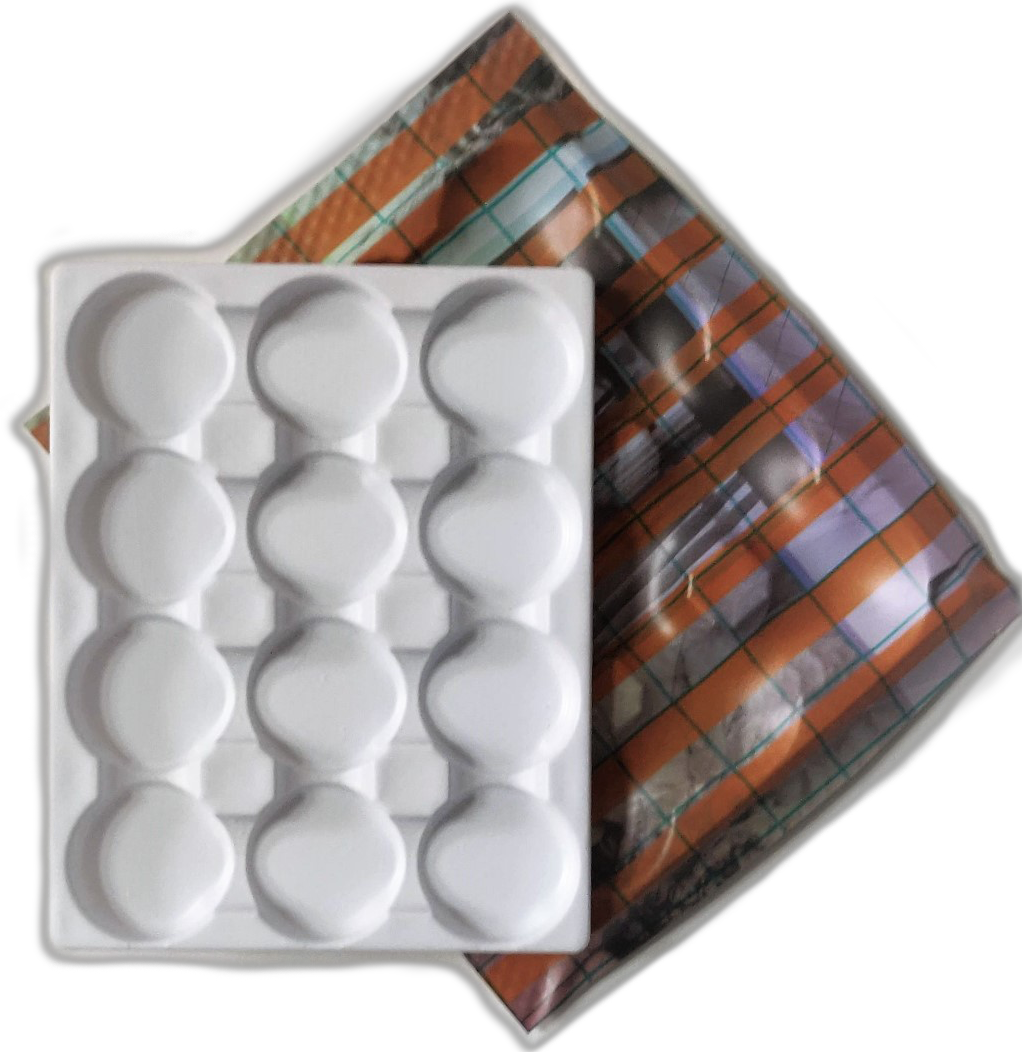 Examples of the vacuum formed trays, this was new technology to me and I wish I had more time to research the displacement of graphics in this format